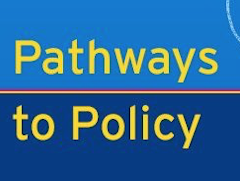 Pathways to Policy Playbook front cover