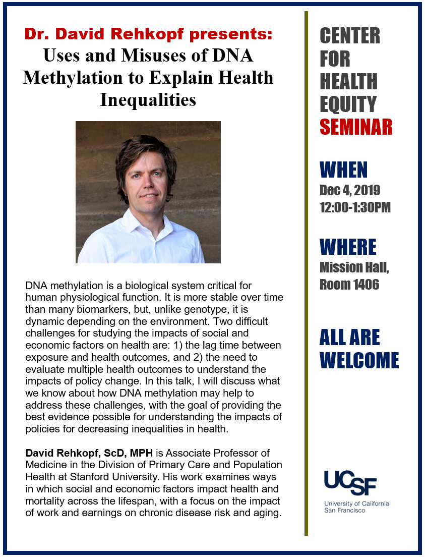DNA Methylation and Health Inequities